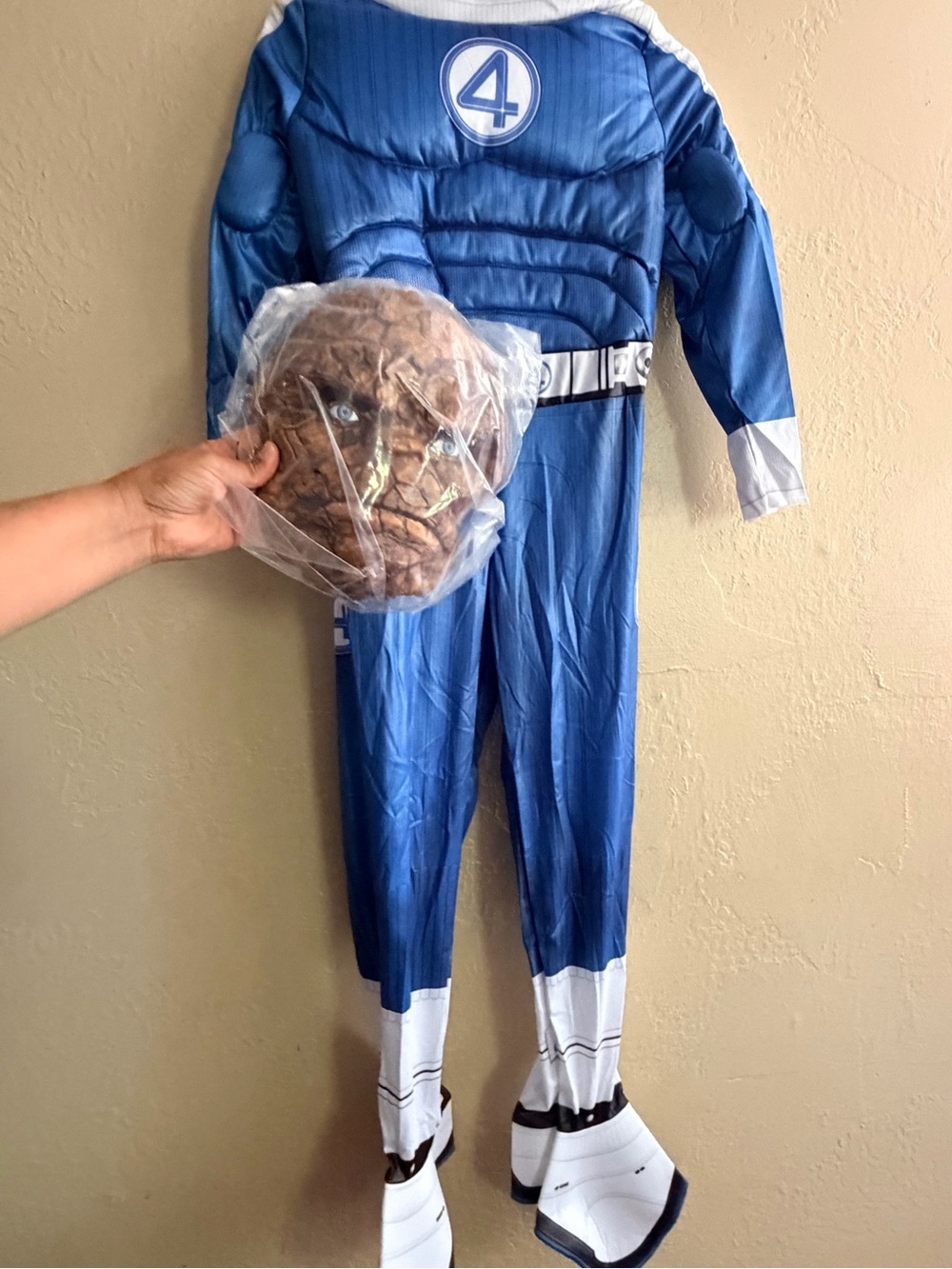 Marvel The Thing Kids Costume - Blue and White - Picture 2 of 6